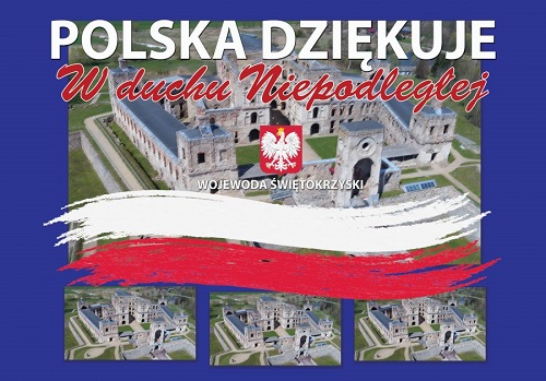 Plakat Polska dziękuje - w duchu Niepodległej