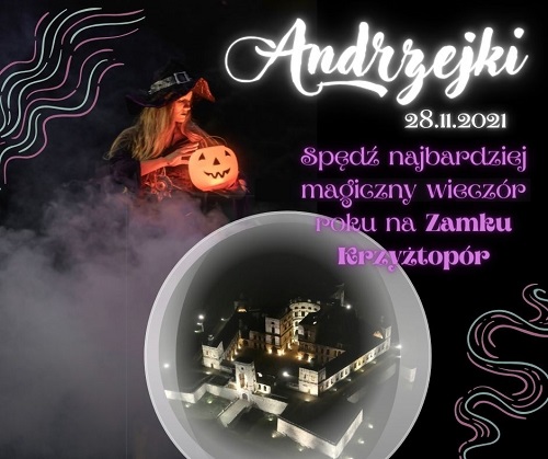 Plakat Andrzejki: Wieczór magii i wróżb